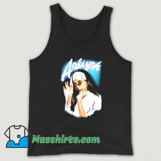 Aaliyah Airbrush Bandana Photo Tank Top