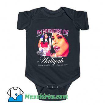 Aaliyah In Memory Princess R&B Baby Onesie