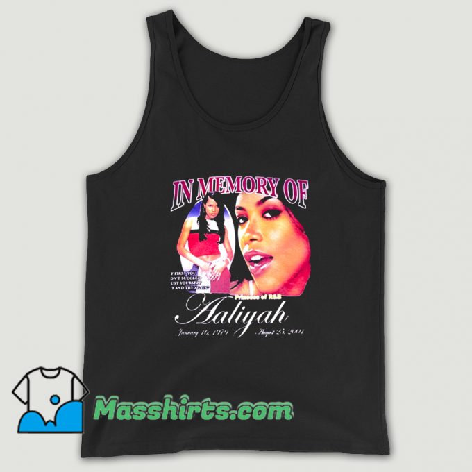 Aaliyah In Memory Princess R&B Tank Top