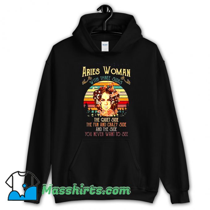 Aries Woman With Three Sides Hoodie Streetwear