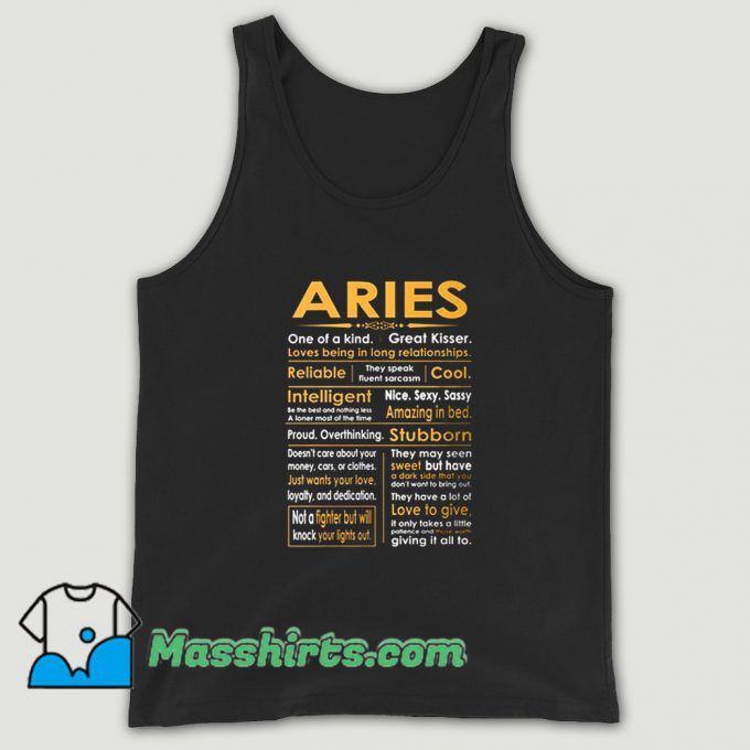 Original Aries Zodiac Sign Tank Top