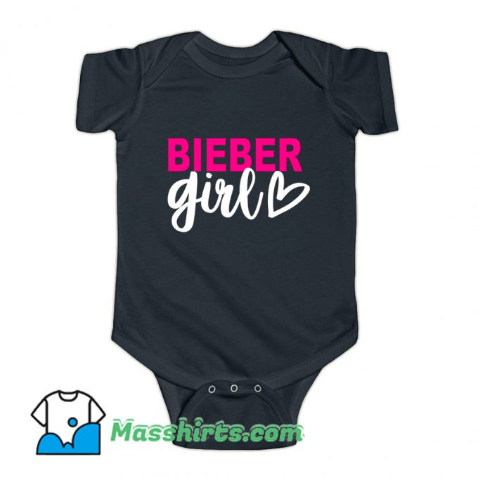 Bieber Girl Singer Music Baby Onesie