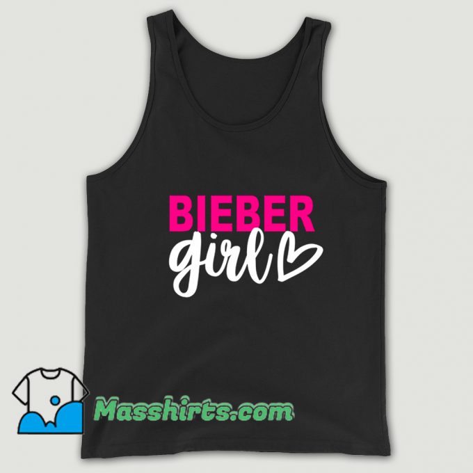 Bieber Girl Singer Music Tank Top