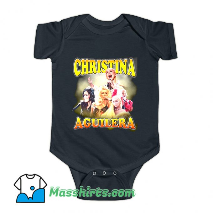 Christina Aguilera Performance Music Baby Onesie