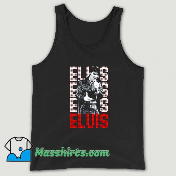 Elvis Presley In Lights Tank Top