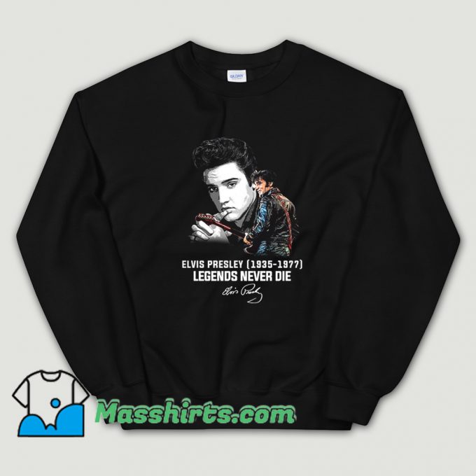 Original Elvis Presley Legends Never Die 1977 Sweatshirt