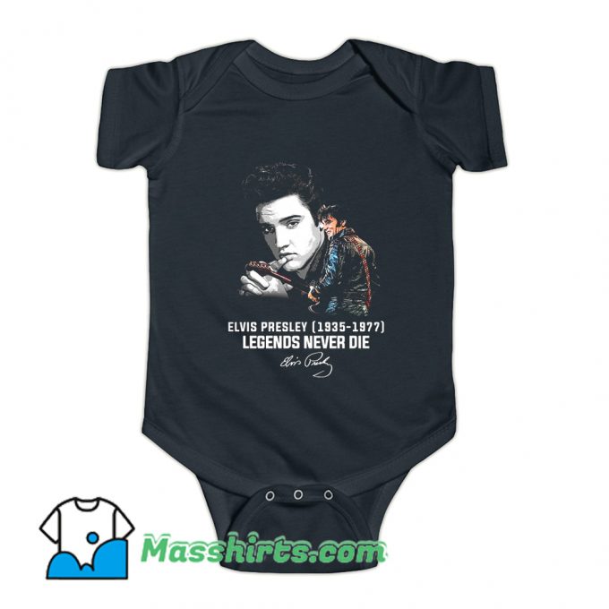 Elvis Presley Legends Never Die 1977 Baby Onesie