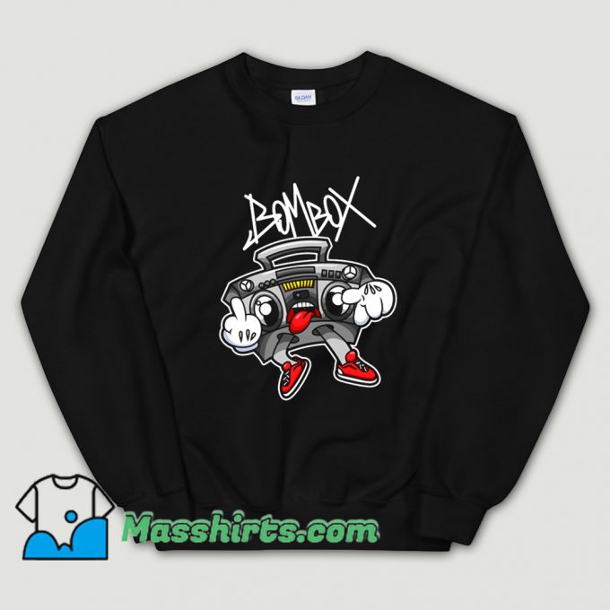 Fuck Vector Graffiti Boombox Character Sweatshirt