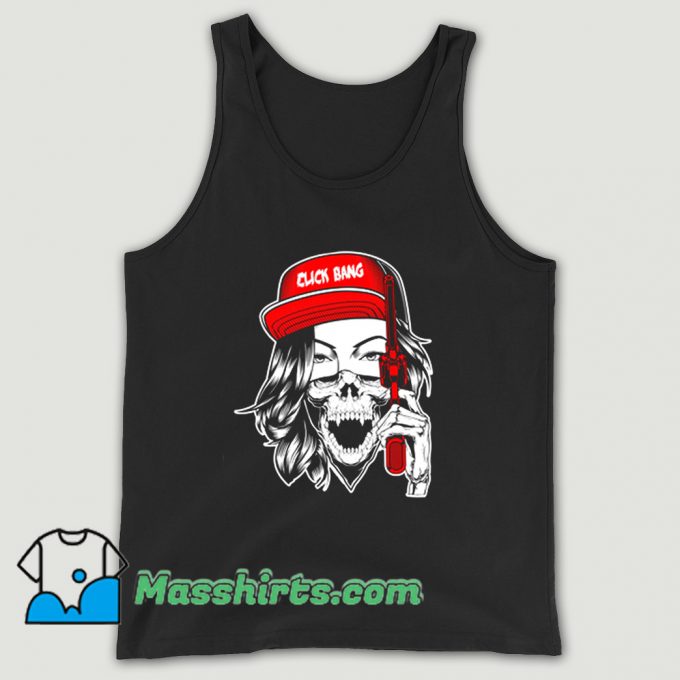 Gangster Girl Click Bang Gun Tank Top