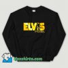 Gold Print King Rock Music Elvis Presley Sweatshirt