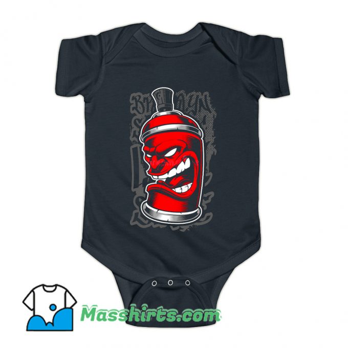 Graffiti Spray Monster Baby Onesie