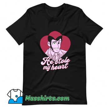 He Stole My Heart Valentine T Shirt Design