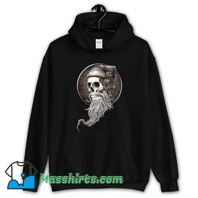 Vintage Hip Hop Skull Beard Hoodie Streetwear