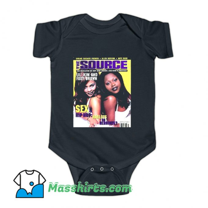 Lil Kim and Foxy Sex Hip Hop Baby Onesie