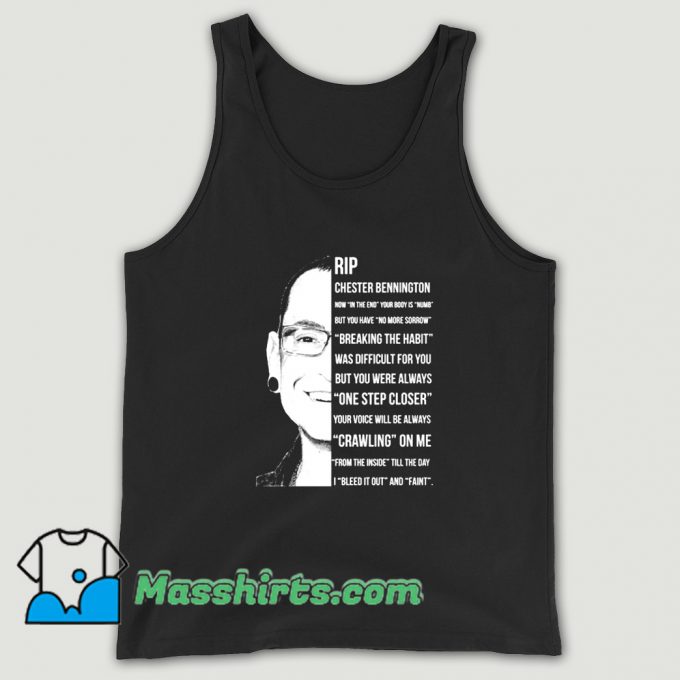 Linkin Park Rip Chester Bennington Tank Top On Sale