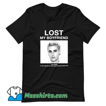 Lost My Boyfriend Justin Bieber T Shirt Design