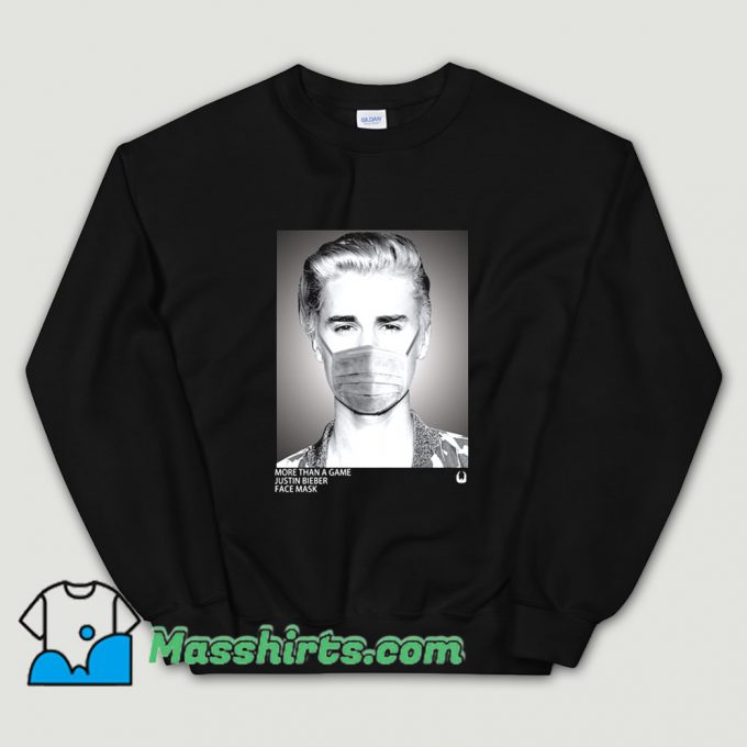 More Than A Game Justin Bieber Face Mask Sweatshirt