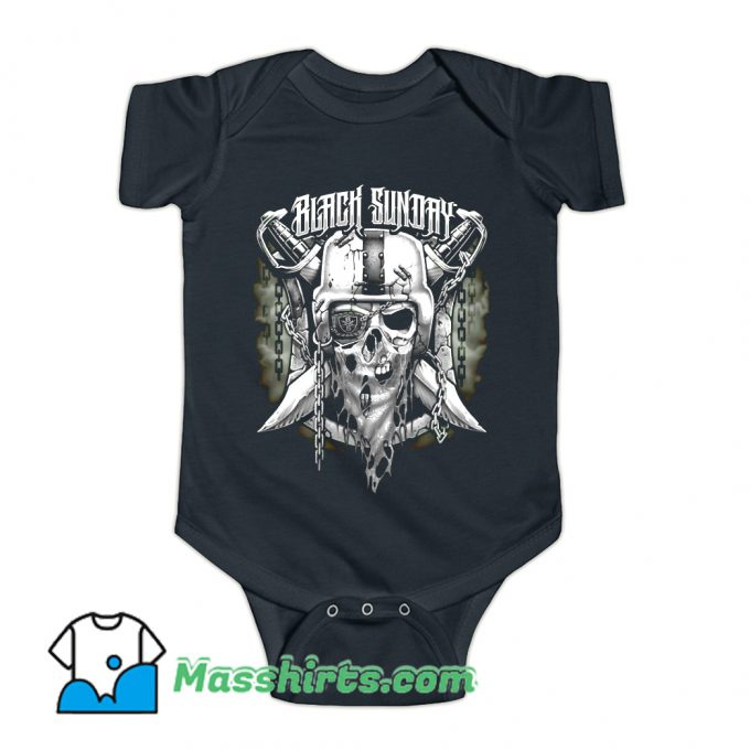 Oakland Raiders Black Sunday Baby Onesie