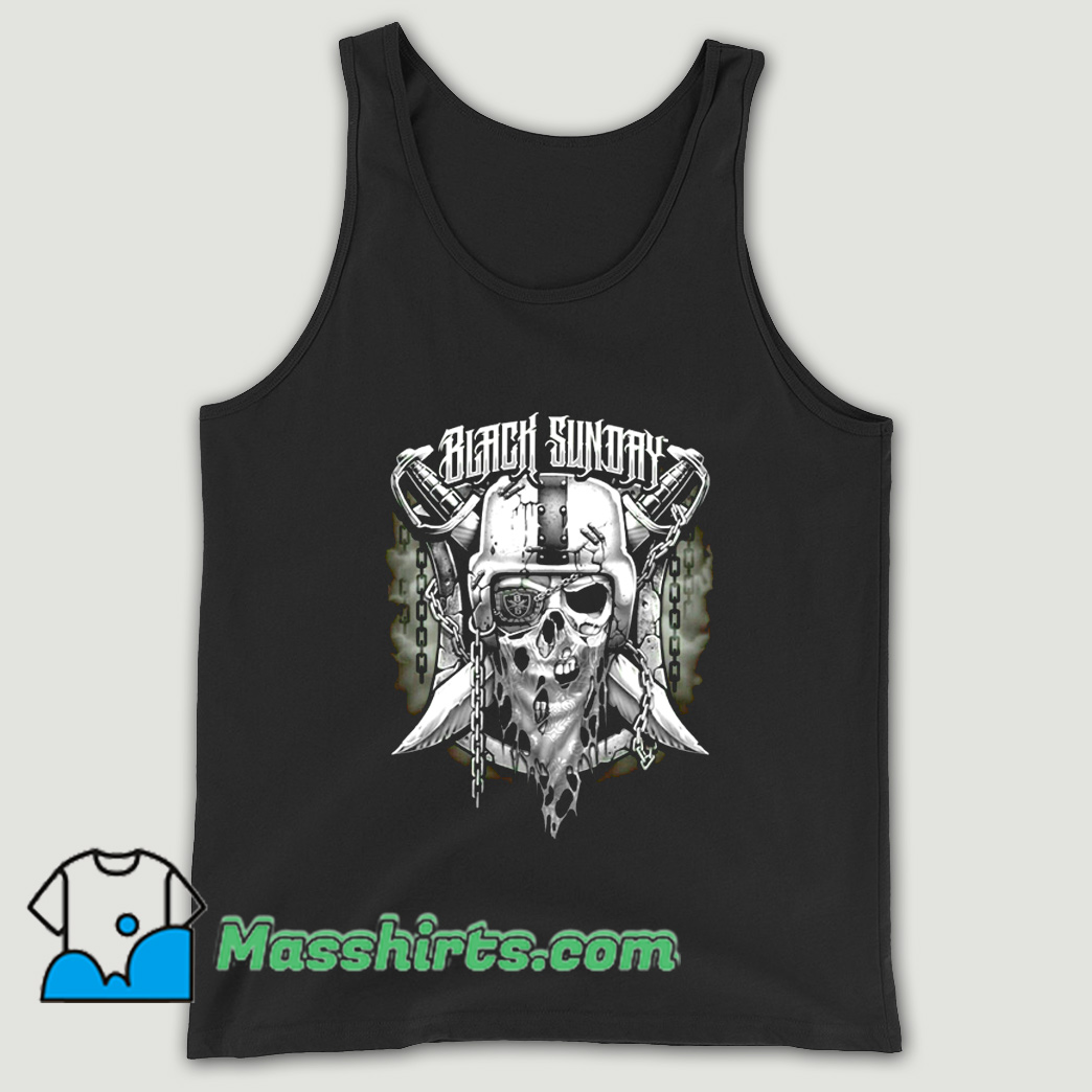 Black Sunday, Shirts, Mens Black Sunday Oakland Raiders Tank Top