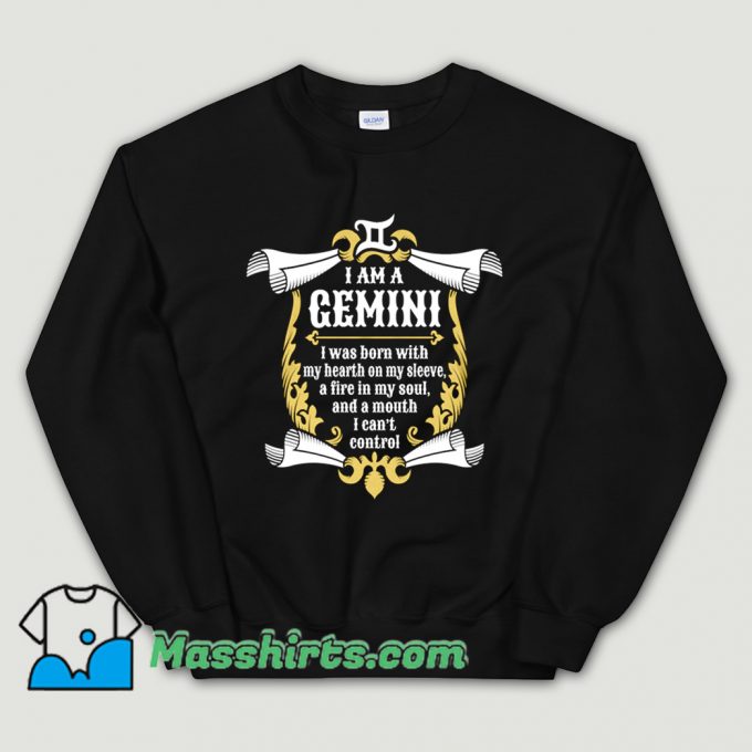 Quotes Gemini Zodiac Sweatshirt On Sale