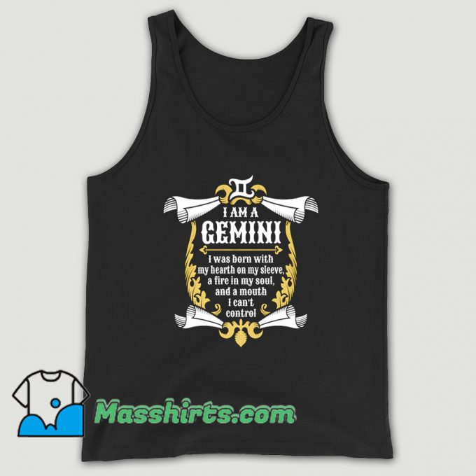 Vintage Quotes Gemini Zodiac Tank Top