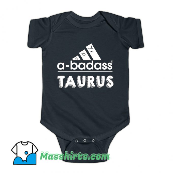 Vintage Taurus A-Badass Baby Onesie