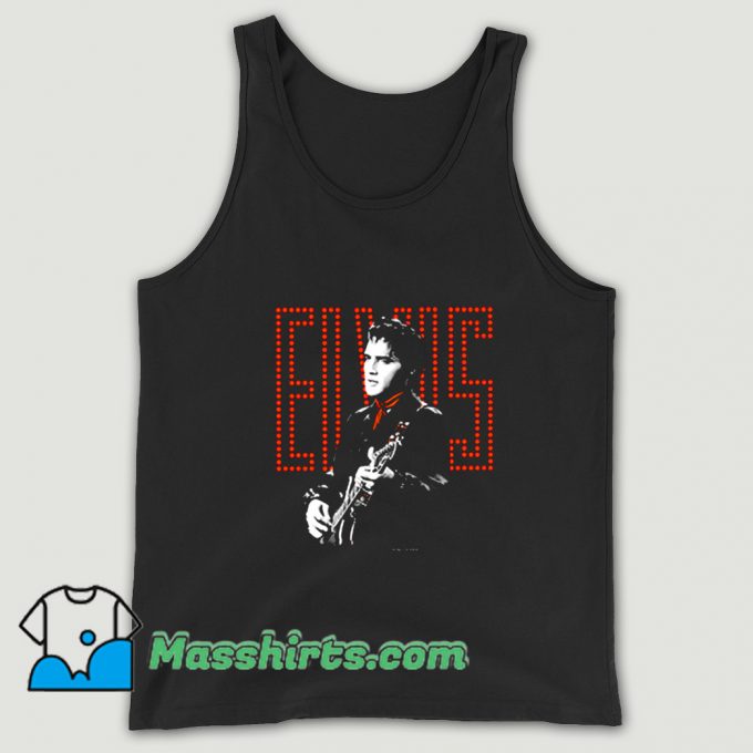 Vintage Toddler Red Guitarman Elvis Presley Tank Top