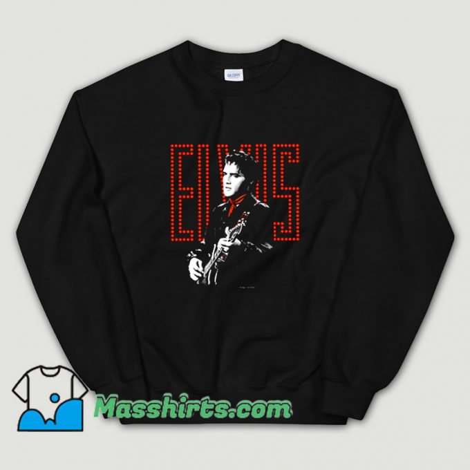 Funny Toddler Red Guitarman Elvis Presley Sweatshirt