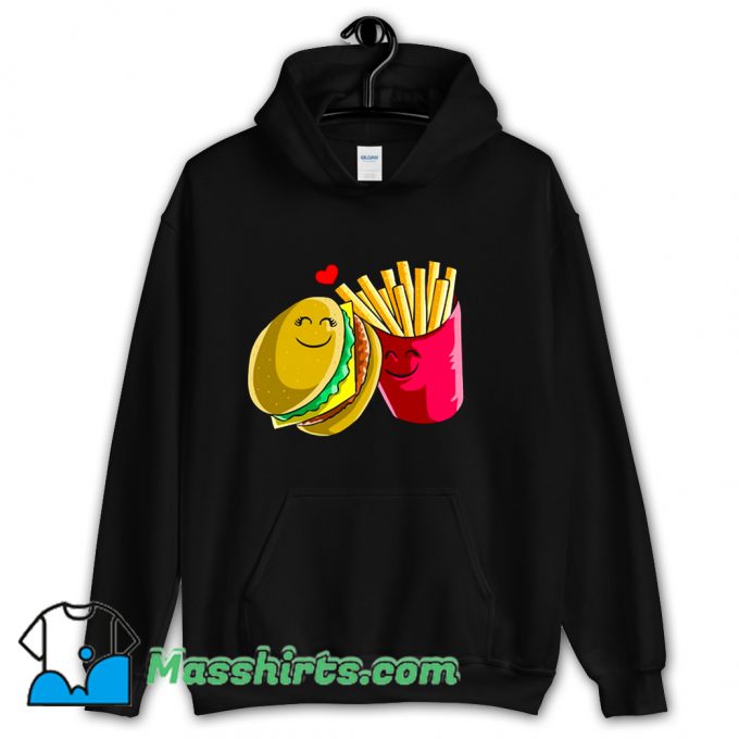 Valentines Cheeseburger Fries Hoodie Streetwear