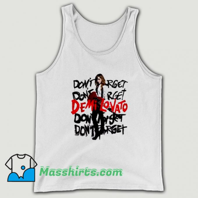 Original Demi Lovato Don't Forget Album Tank Top