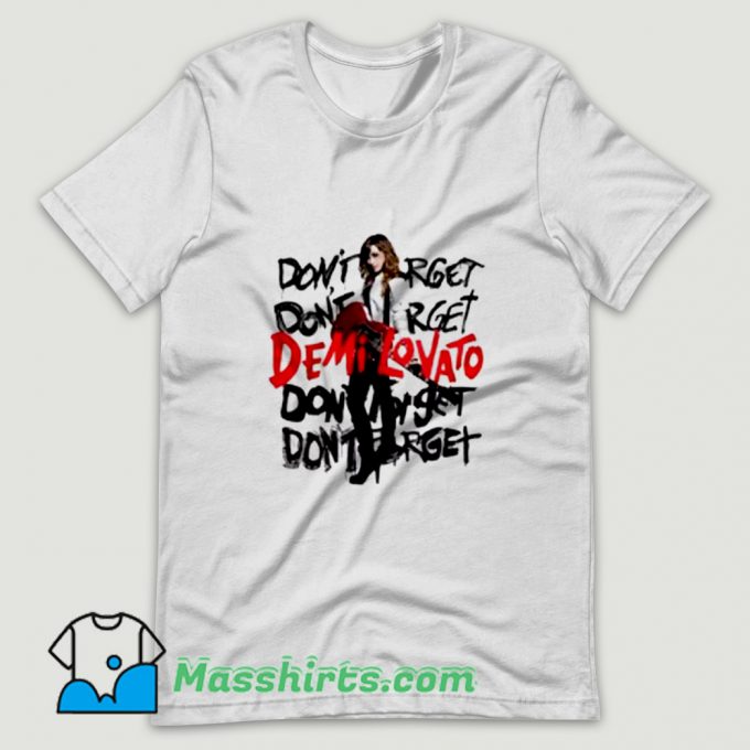 Vintage Demi Lovato Don't Forget Album T Shirt Design