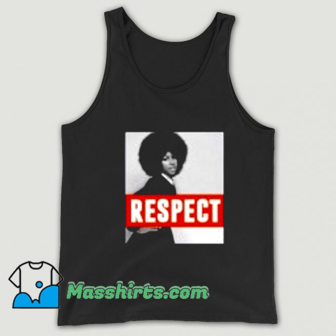 Awesome Aretha Franklin Respect Natural Hair Tank Top