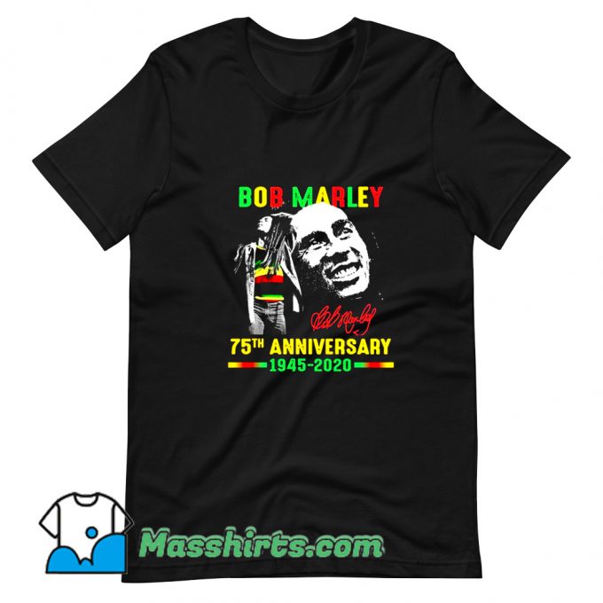 Classic Bob Marley 75Th Anniversary T Shirt Design