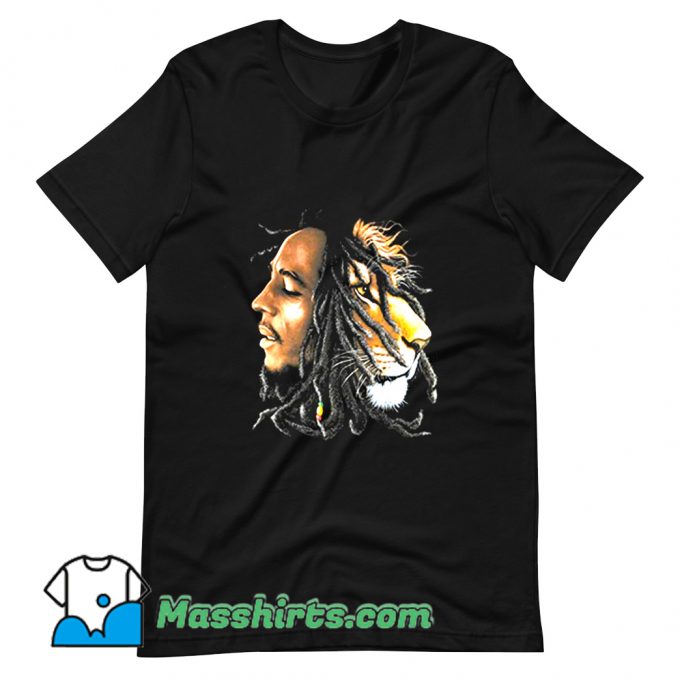 Bob Marley Lion Profile T Shirt Design