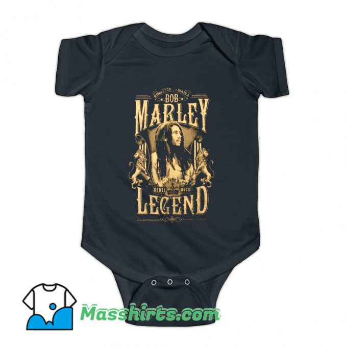 Bob Marley Rond Rebel Legend Baby Onesie