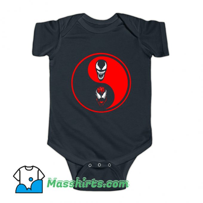 Carnage Venom Ying Yang Baby Onesie