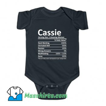 Cassie Serving Amazing Woman Baby Onesie