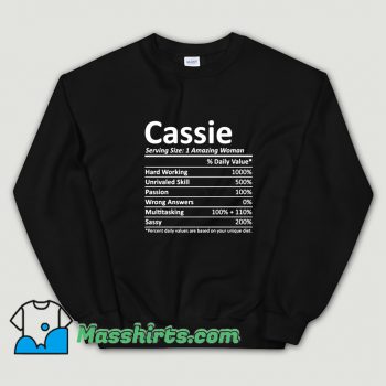 Cassie Serving Amazing Woman Sweatshirt
