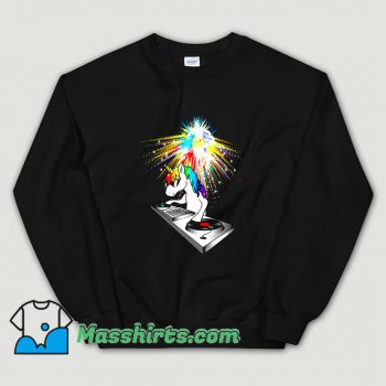 DJ Unicorn Techno Top Sweatshirt On Sale