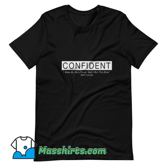 Vintage Demi Lovato Confident Album T Shirt Design