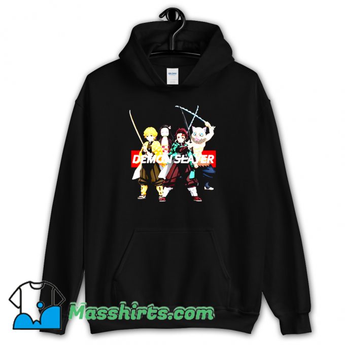 Cute Demon Slayer Kimetsu Anime Merch Hoodie Streetwear