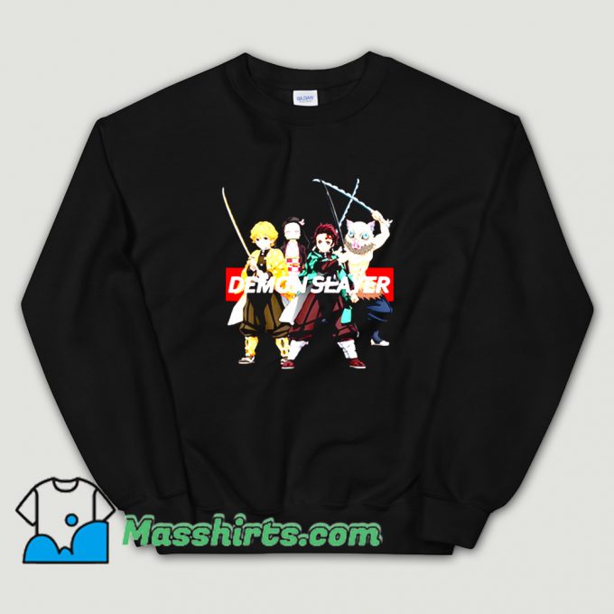 Original Demon Slayer Kimetsu Anime Merch Sweatshirt