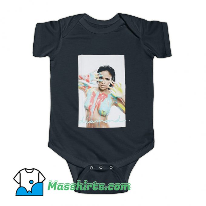 Diamond Cassie Neon Rays Baby Onesie