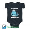 Everything Whale Be Fine Baby Onesie