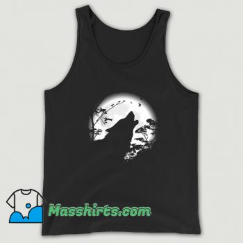 Howling Wolf Under The Moon Tank Top