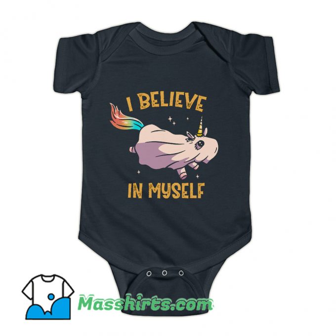 I Believe In Myself Unicorn Baby Onesie