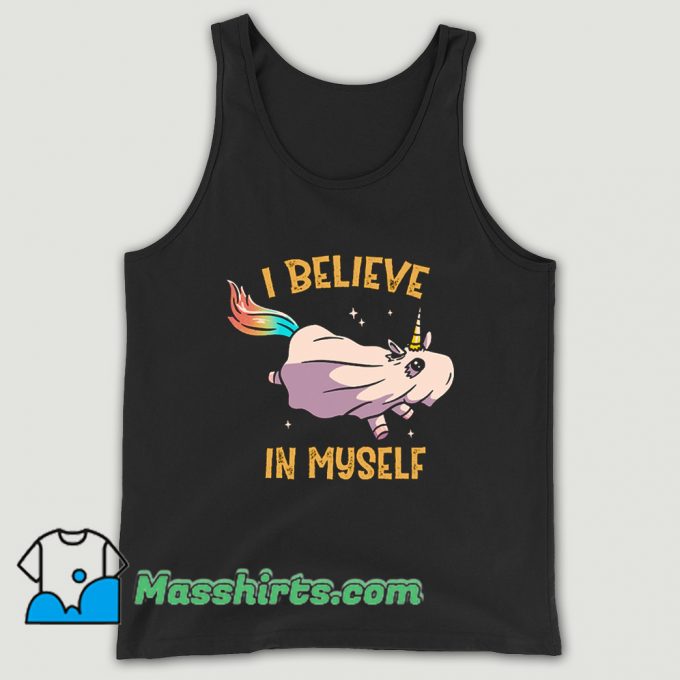 I Believe In Myself Unicorn Tank Top On Sale