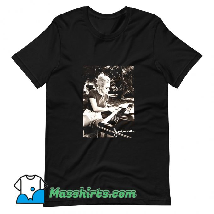 Classic Lady Gaga Joanne Piano T Shirt Design