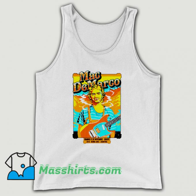 Awesome Mac DeMarco Concert Poster Tank Top