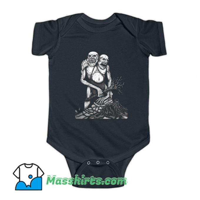 Scary Zombie Hide & Seek Baby Onesie